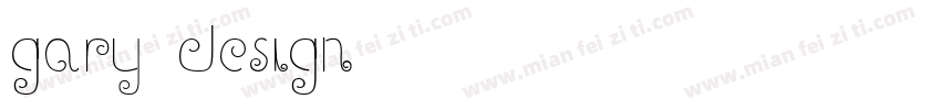 gary design字体转换